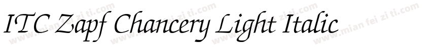 ITC Zapf Chancery Light Italic字体转换